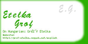 etelka grof business card